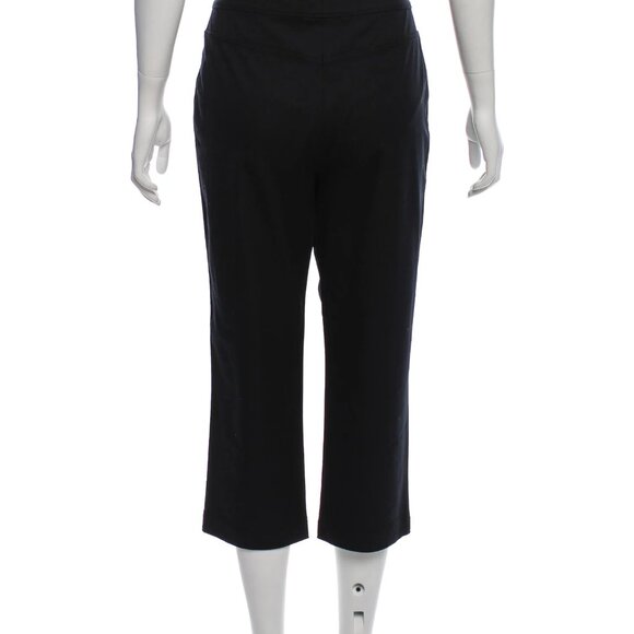 ST. JOHN COLLECTION (Designer) Black Capri Pants Stretch Comfort Casual Size 8 - Picture 3 of 7